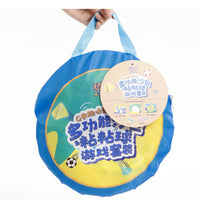 Kids 3-in-1 Foldable Soccer Goal Beanbag Toss & Sticky Ball Game Set for Sensory Training