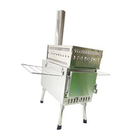 Portable Stainless Steel Tent Sauna Wood Stove for Dry Steaming and Heating