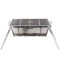 Portable Charcoal Grill, Thickened Stainless Steel Folding BBQ Grill for Outdoor Camping and Home Use