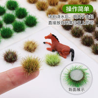Miniature Static Grass Tufts for Diorama Model Scenery and DIY Crafts
