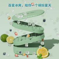 Large Capacity Ice Cube Tray with Lid and Storage Box, Silicone Ice Maker Mold for Refrigerator, Household Ice Cube Artifact