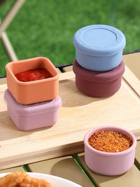 Food Grade Silicone Baby Food Storage Container Ice Cube Tray Freezer Mold for Purees and Broths