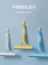 3-in-1 Window Cleaner Squeegee Spray Scrubber for Glass, Mirrors, and Tiles