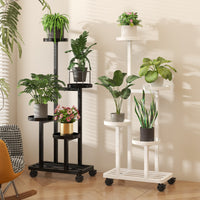Multi-Tier Wrought Iron Plant Stand for Indoor/Outdoor Use, Living Room Balcony Flower Pot Rack