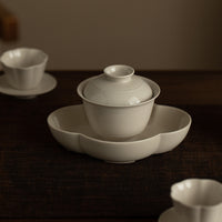 Handmade Ash Glaze Gaiwan Tea Bowl for Kung Fu Tea Ceremony