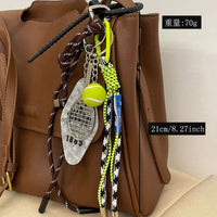 Sports Ball Keychain Pendant for Bags and Cars - Tennis, Golf, Baseball Accessories