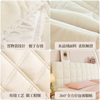 Thickened Quilted Headboard Cover Modern Full Wrap Dust Protection