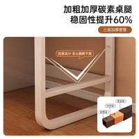 Modern Double Computer Desk with Storage for Home Office Study