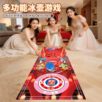 Mini Portable Tabletop Curling Game Set for Kids & Adults, Indoor Family Fun & Team Building Activity