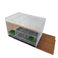 Foldable Bird Cage for Parrots and Small Birds, Escape-Proof Pet Aviary with Tray and Perch