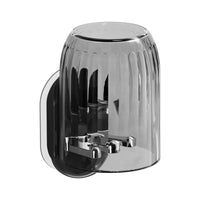 Wall-Mounted Toothbrush Holder with Drainage and Single Cup for Bathroom Organization