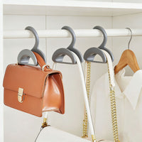 Stackable Handbag Hanger Closet Organizer for Purses, Hats, and Scarves - Multi-functional Wall-mounted Storage Rack