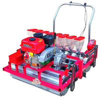 Gasoline Hand-Pushed Vegetable Seeder for Garden, 3-6 Rows, Manual/Electric Precision Planter