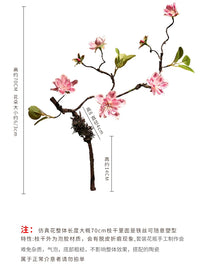 Zen Style Artificial Orchid & Jasmine Floral Arrangement with Ceramic Vase for Home Decor
