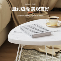 Modern Creative Foldable Side Table for Living Room, Portable Small Coffee Table for Compact Spaces
