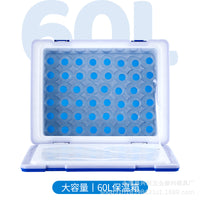 60L Classic Insulated Cooler Box Outdoor Car Portable Refrigerator Food Storage Fresh Delivery PP Preservation Box
