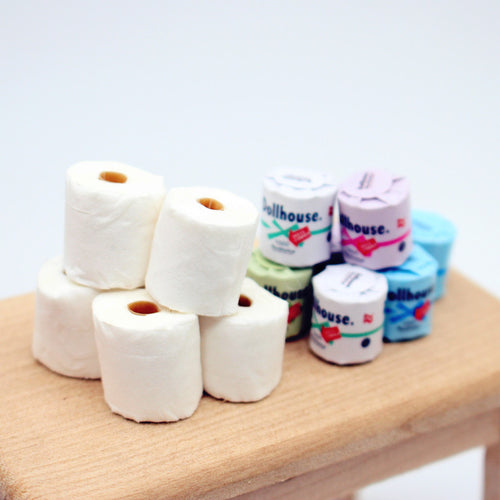 Dollhouse Miniature Tearable Toilet Paper Roll Model for OB11 Accessories