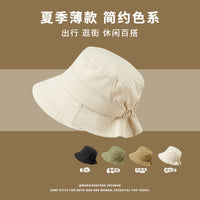 Japanese Style Quick-Dry Bucket Hat for Women, Wide Brim Outdoor Sun Protection, Thin Packable Fisherman Cap