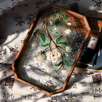 景泰蓝diy掐丝珐琅茶盘材料包公司沙龙活动饰品珐琅画摆件手工