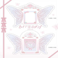 Acrylic Butterfly Effect Rotating Stand for Photos and Cards, Desktop Ornament