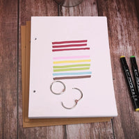 Kindergarten Loose-Leaf Marker Pad Thickened A4 Drawing Book Hand-Painted Record Game Anime High White Cardboard DIY Blank Sketchbook Detachable Primary School 8K Painting Paper