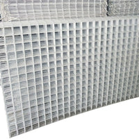 White Grid Wall Panel Display Mesh for Exhibitions and Home Decor