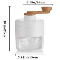 Manual Ice Shaver for Home and Commercial Use, Hand-Crank Snow Cone Machine
