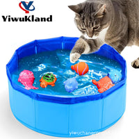 Foldable Pet Swimming Pool for Dogs and Cats - Portable Bathing Tub for Large Breeds