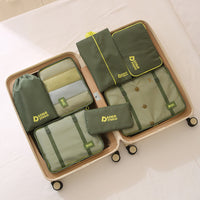 Dopamine Travel Storage 7-Piece Set Thick Twill Waterproof Portable Luggage Organizer Bags