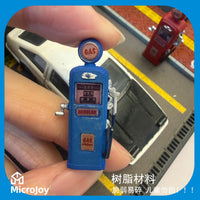 1/64 Scale Vintage Gas Pump Model for Diorama and Micro Landscape Decor