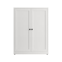 Modern Steel Bookcase with Glass Doors, Display Cabinet for Home Office, Industrial Style Storage Shelf