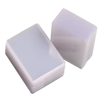 Clear Hard Card Sleeves for Photos and Postcards, Laminated Protective Display Holders