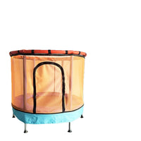 Kids Indoor Trampoline with Safety Net, Foldable Mini Bouncer for Children, Anti-Fall Design