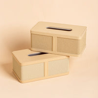 French Style Soft Leather Tissue Box Creative Light Luxury Living Room Desktop Entrance Paper Towel Holder