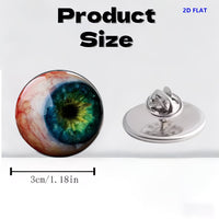 Realistic Eyeball Monster Eye Brooch Pin for Fashion & Costume Parties