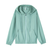 Women's Sun Protection Hoodie, Quick-Dry Ice Silk, Lightweight for Summer Outdoor Activities