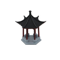 Miniature Pavilion Ornament for Landscaping, Fish Tank, Micro-Landscape, and Bonsai