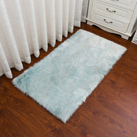 Long Plush Faux Wool Bench Cushion for Office Chairs and Stools