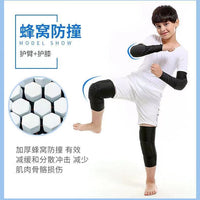 Kids' Honeycomb Padded Elbow/Knee Sleeve for Cycling & Basketball