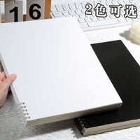 Vintage B5/A5/A4 Loose-Leaf Coil Notebook with Detachable Pages, Grid/Blank Paper for Students