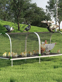 Outdoor Multi-functional Large Chicken Coop with Run and Enclosure Netting for Farm Poultry