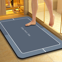 Diatomaceous Earth Bathroom Mat Quick Dry Non-Slip Absorbent Floor Mat