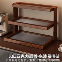 Acrylic Multi-Layer Desktop Storage Rack for Cups and Tableware
