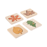 Kids Montessori Wooden Leaf Puzzle Board Educational Toy