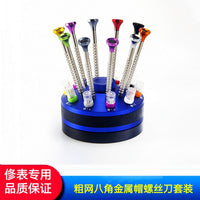 10-Piece Precision Screwdriver Set with Metal Octagonal Handle