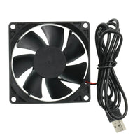 QiSU DC 8025 5V USB Silent Cooling Fan for Routers Set-top Boxes
