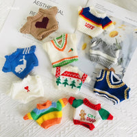 20cm Cotton Doll Knitted Sweater Christmas Deer Head Pattern