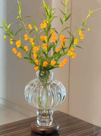 Chinese Retro Lantern Glass Vase for Home Decor and Flower Arrangements