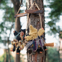 Halloween Witch Rubber Hanging Ornament for Cafe & Scene Decor