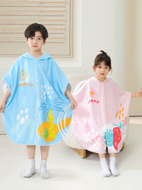 Kids Hooded Beach Towel Poncho Quick Dry Bathrobe for Boys and Girls
